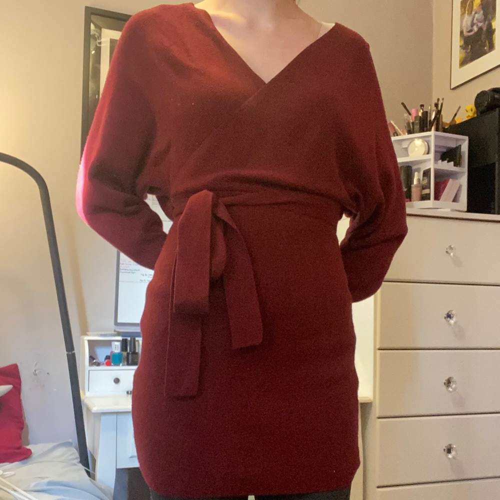 Red Sweater Dress